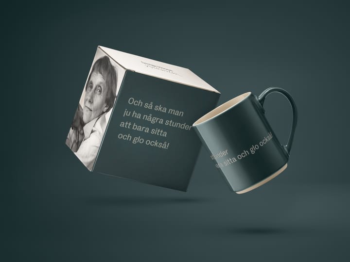 Taza Astrid Lindgren, y så ska man ju ha, texto sueco Design House Stockholm