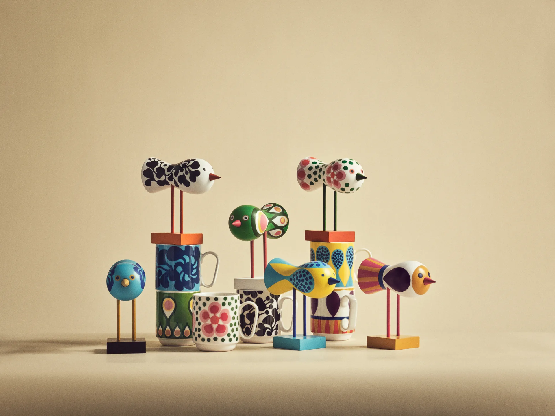 Taza Birds 1967, 35 cl, No. 4 Design House Stockholm