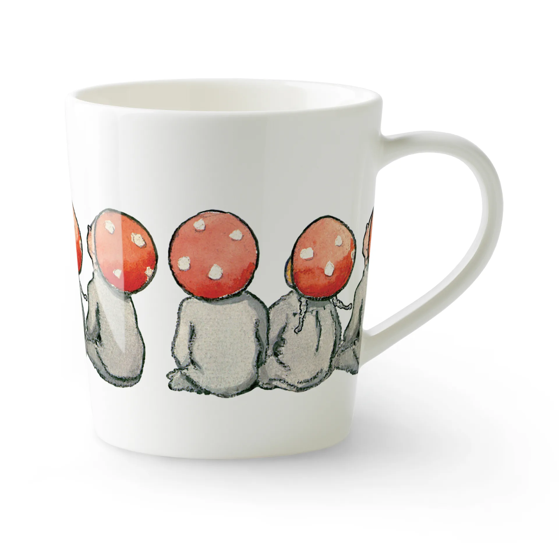 Taza con asa Children of the Forest 40 cl, blanco Design House Stockholm