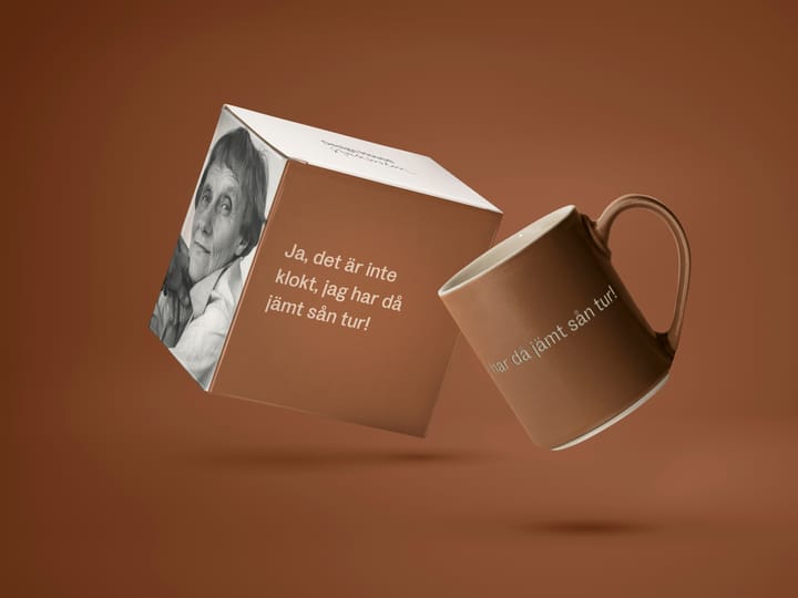 Taza de Astrid Lindgren, ja, det är inte klokt…, Texto sueco Design House Stockholm