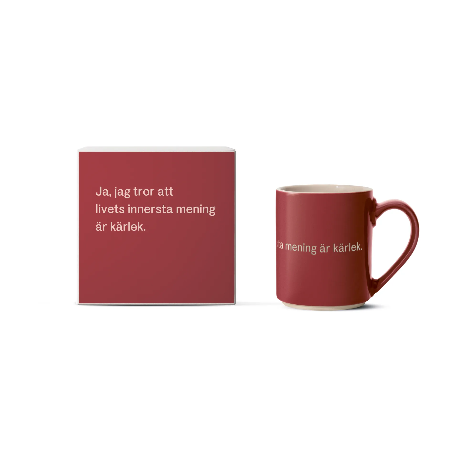 Taza de Astrid Lindgren, ja, jag tror att livets…, Texto sueco Design House Stockholm