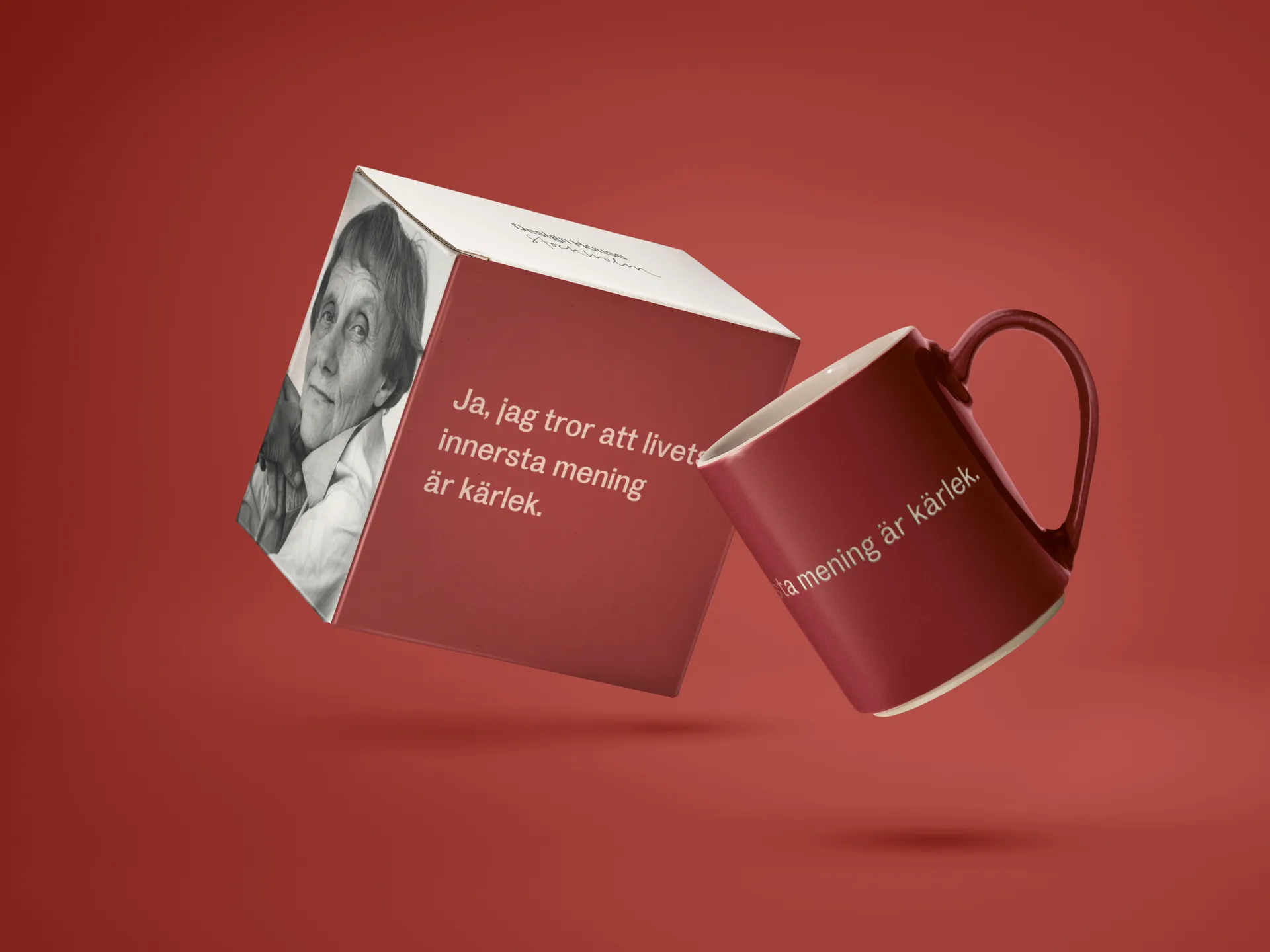 Taza de Astrid Lindgren, ja, jag tror att livets…, Texto sueco Design House Stockholm