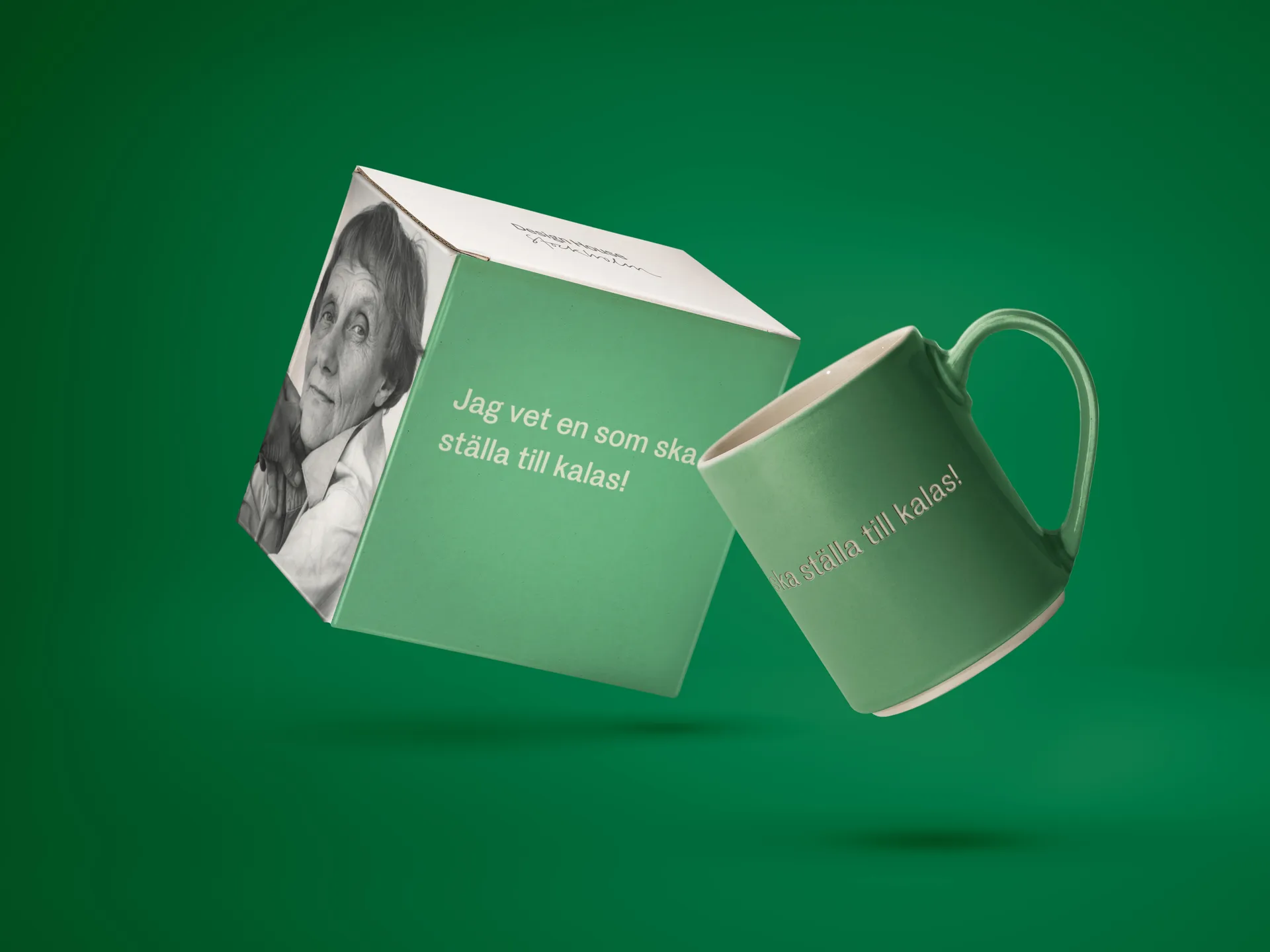 Taza de Astrid Lindgren, jag vet en som ska…, Texto sueco Design House Stockholm