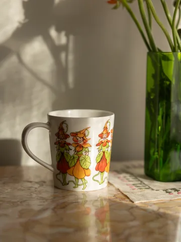 Taza Nasturtium con asa 40 cl - White - Design House Stockholm