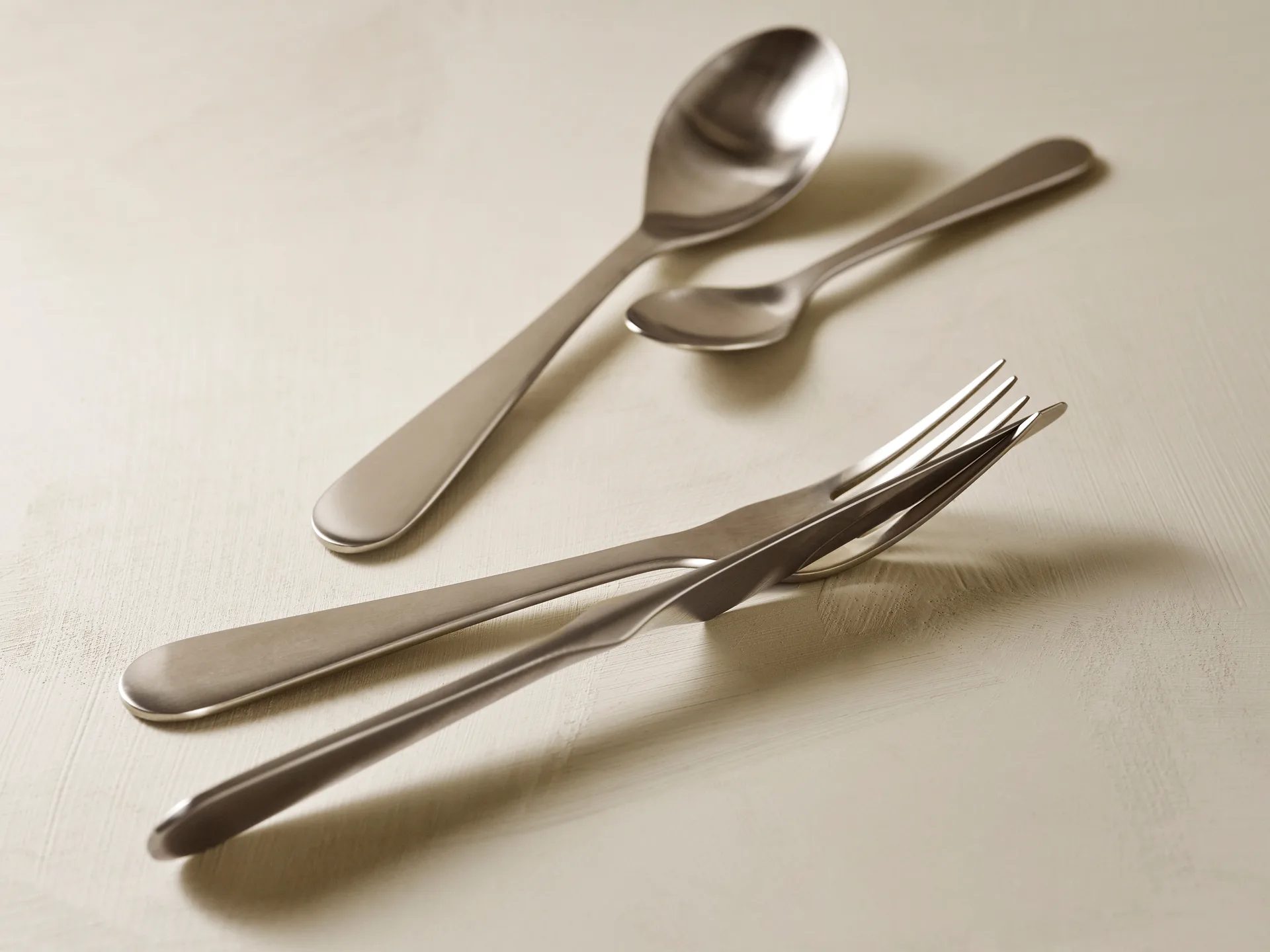 Tenedor de mesa Stockholm Mono, acero inoxidable Design House Stockholm