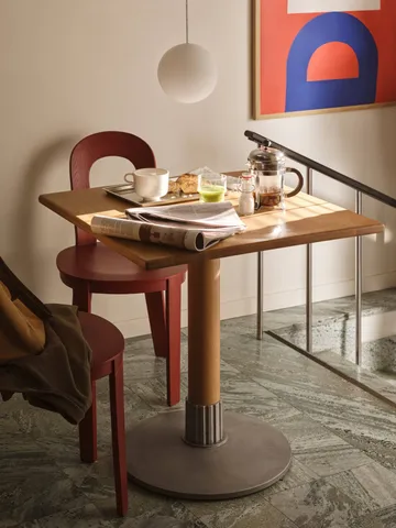 Tock Table mesa de comedor - Roble oscuro, 75x75x76 cm - Design House Stockholm