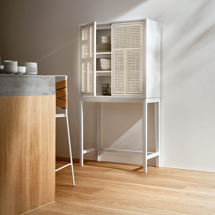 Vitrina Air, Blanco, ratán Design House Stockholm