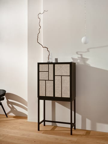Vitrina Air - Negro, ratán - Design House Stockholm