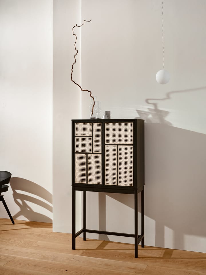 Vitrina Air, Negro, ratán Design House Stockholm