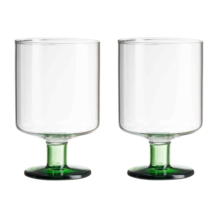 2 Copas de vino Generous 30 cl - Clear-green - Design Letters