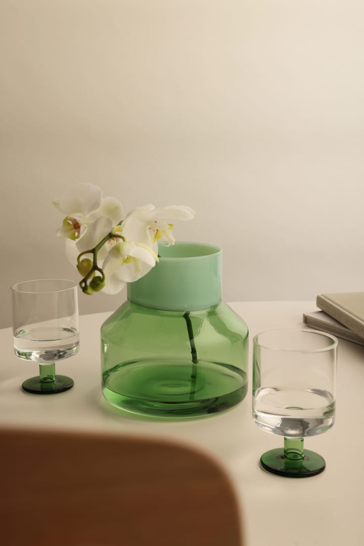 2 Copas de vino Generous 30 cl, Clear-green Design Letters
