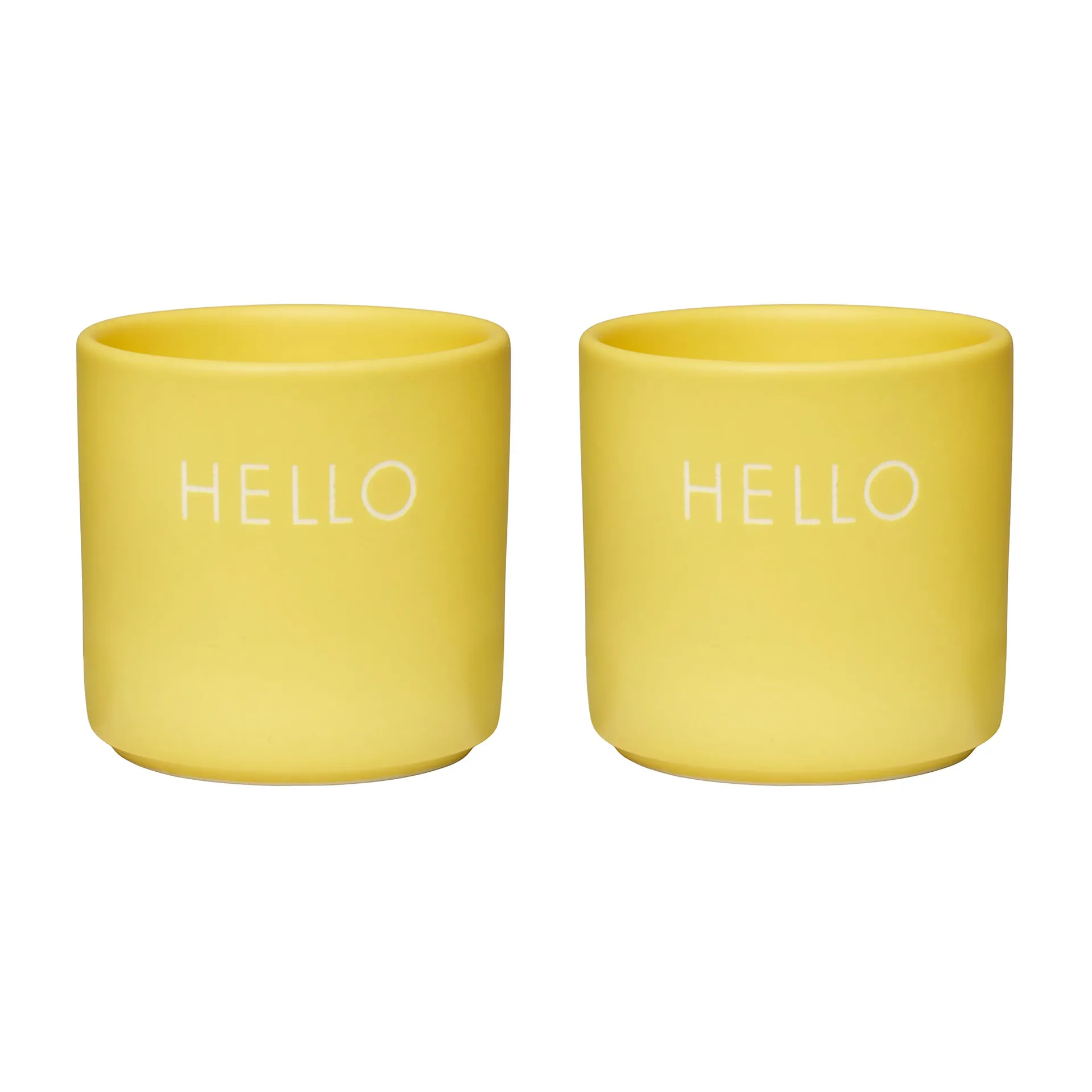 2 Hueveras Design Letters, Hello-yellow Design Letters