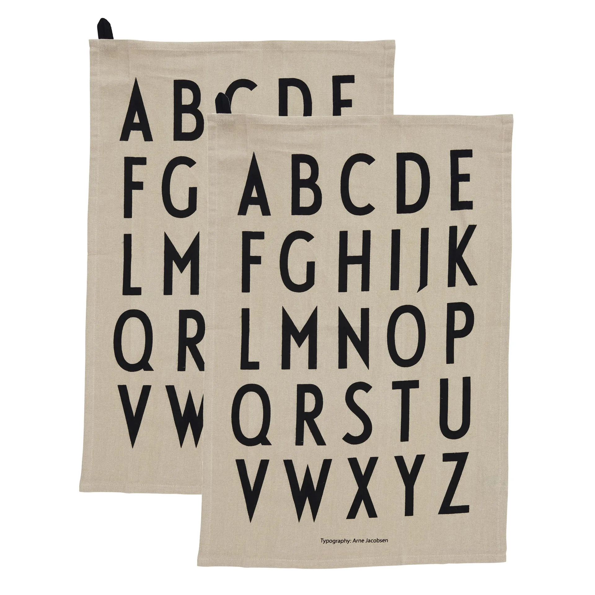 2 Paños de cocina Design Letters 40x60 cm, Beige Design Letters
