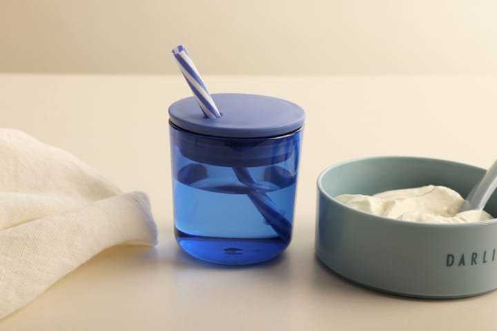 2 Vasos Design Letters Kids Eco, Blue Design Letters