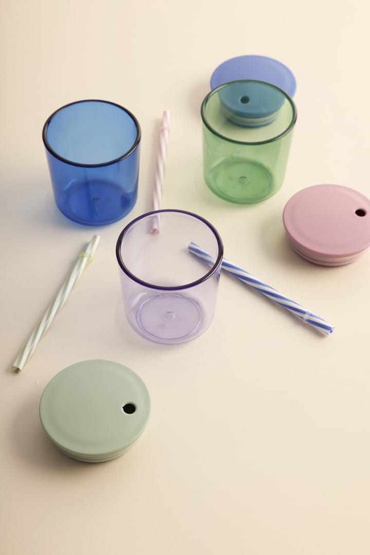2 Vasos Design Letters Kids Eco, Blue Design Letters