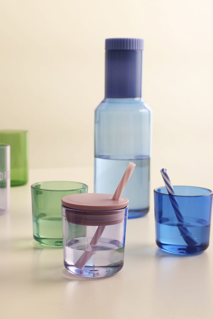 2 Vasos Design Letters Kids Eco, Blue Design Letters