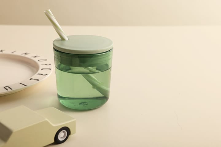 2 Vasos Design Letters Kids Eco, Green Design Letters
