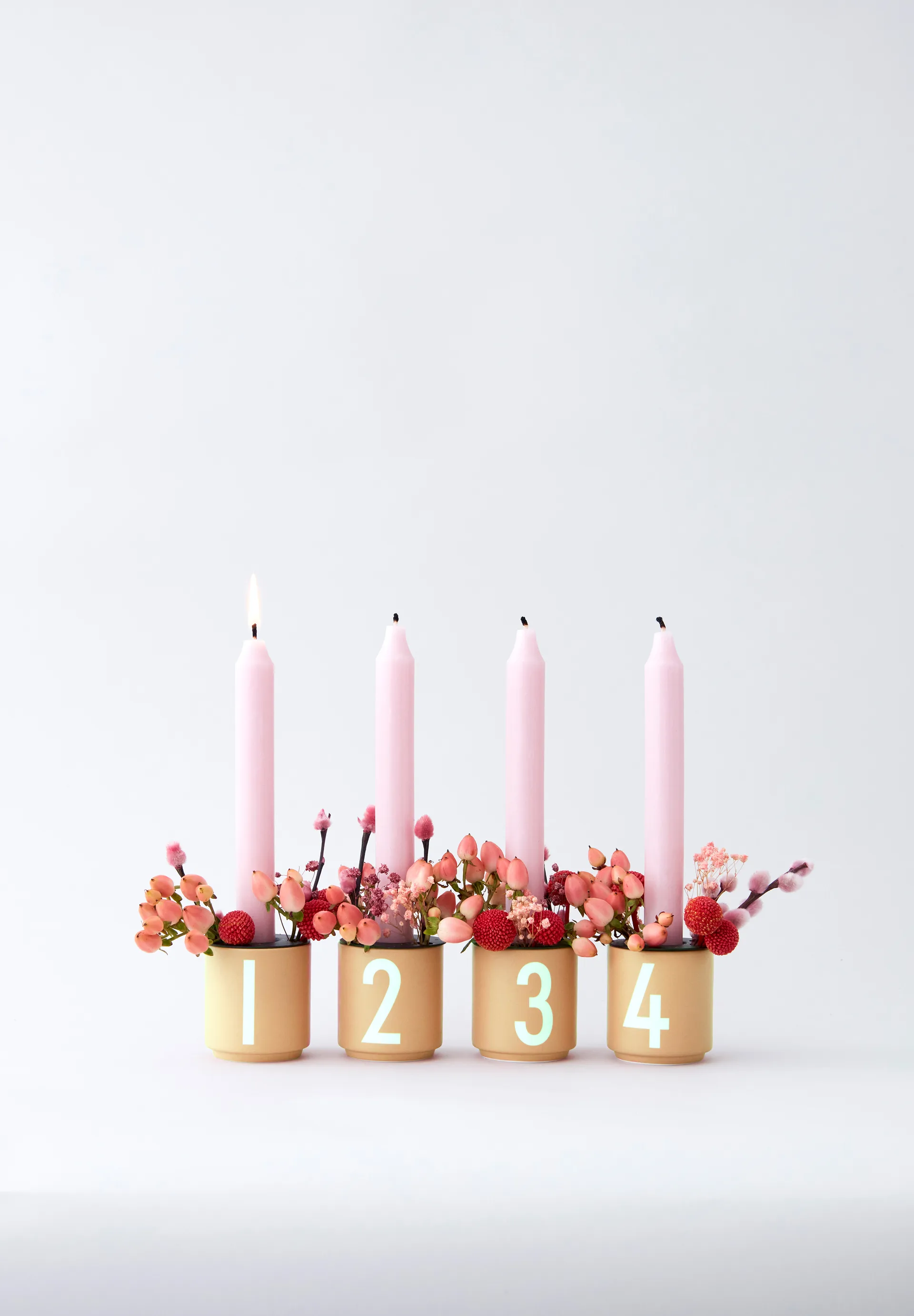 4 Tazas espresso Design Letters, Beige Design Letters