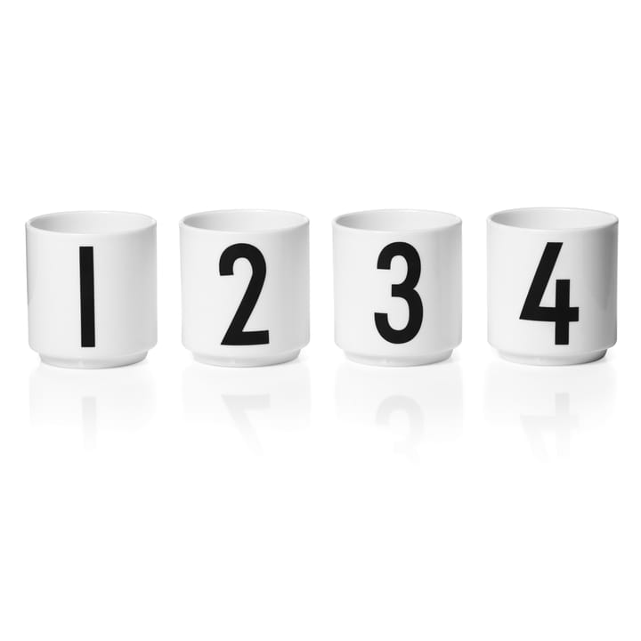 4 Tazas espresso Design Letters - White - Design Letters