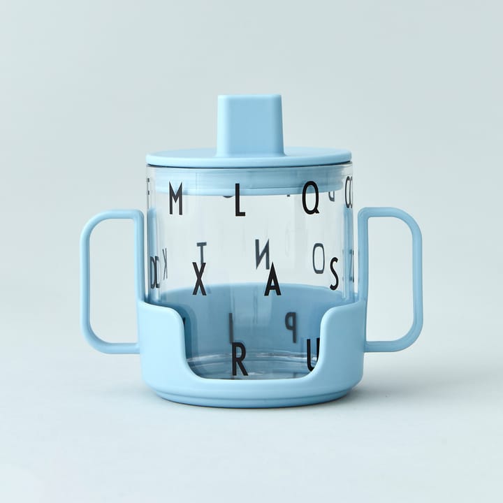 Agarrador para vaso de tritan Design Letters, azul claro Design Letters