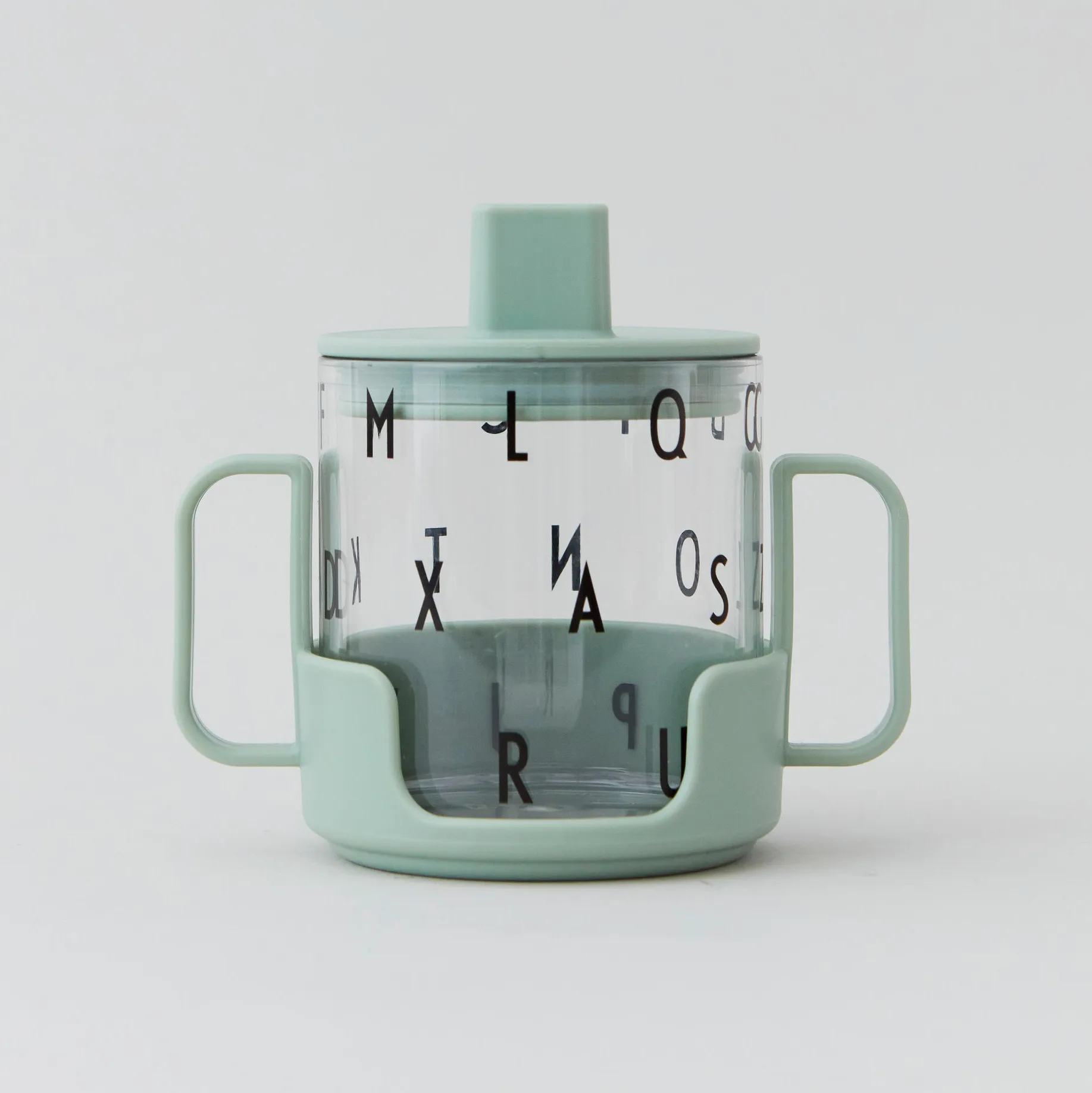 Agarrador para vaso de tritan Design Letters, Green Design Letters