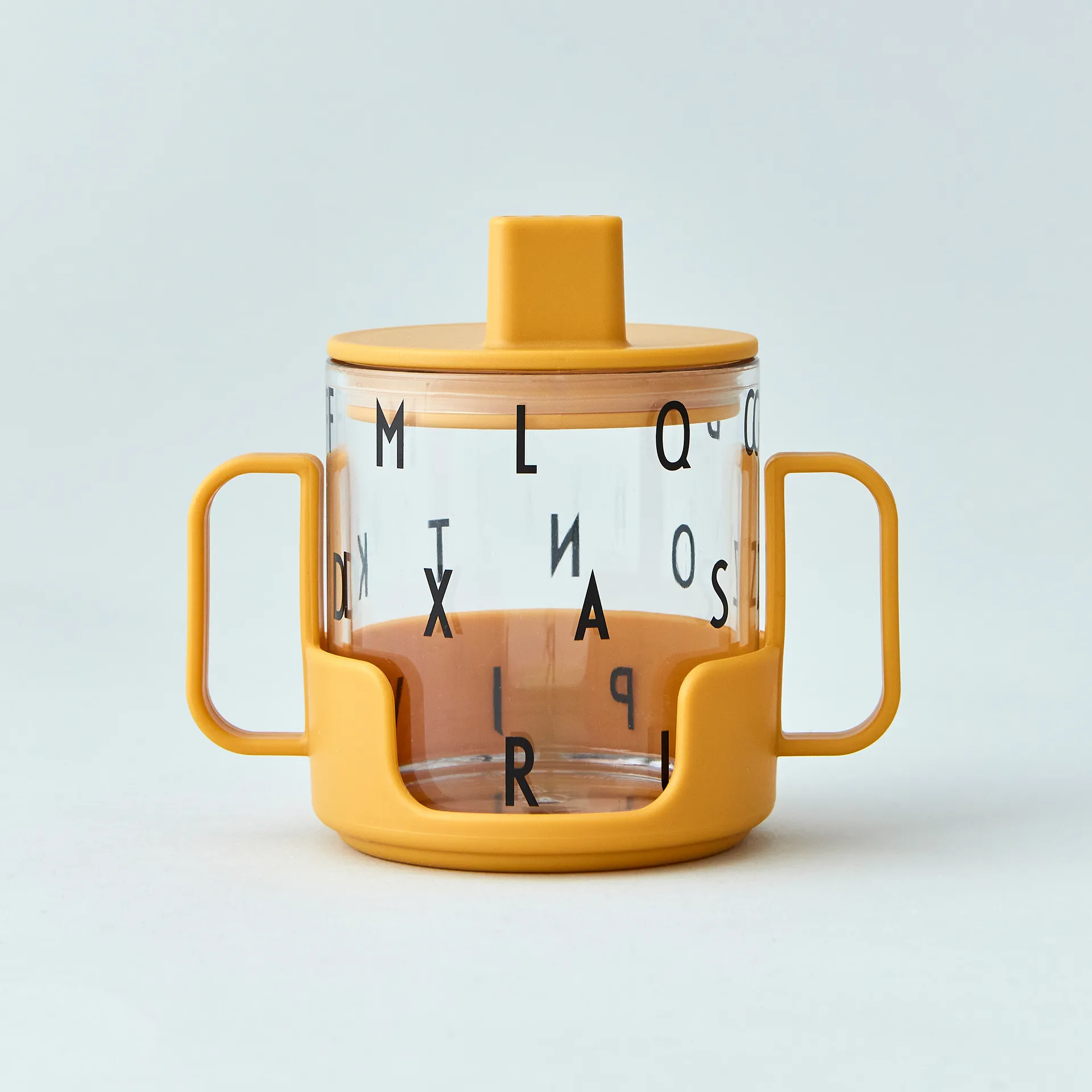 Agarrador para vaso de tritan Design Letters, Mustard Design Letters