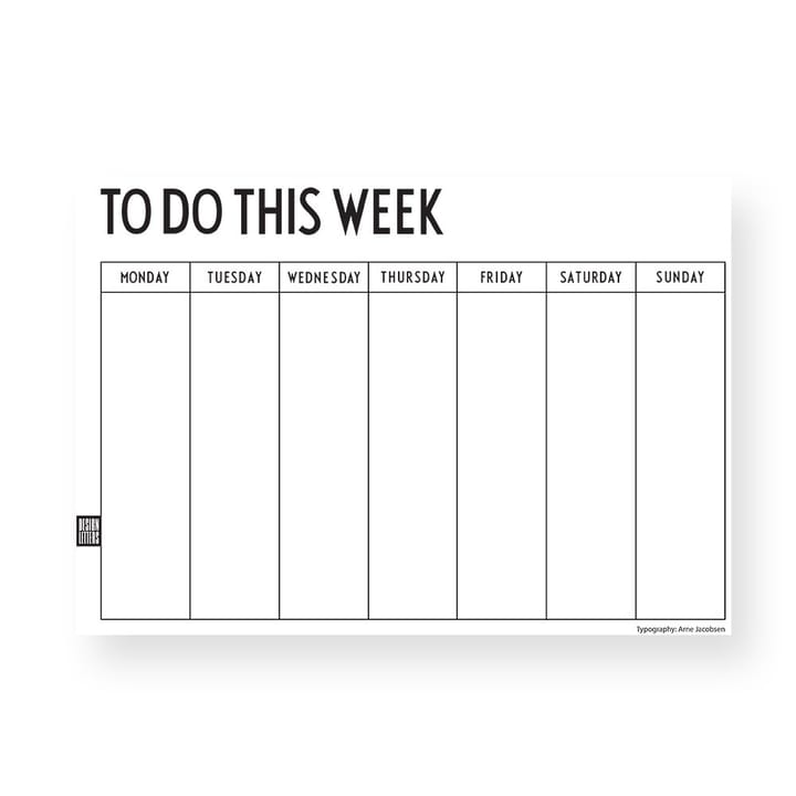 Agenda semanal Design Letters - A4 - Design Letters