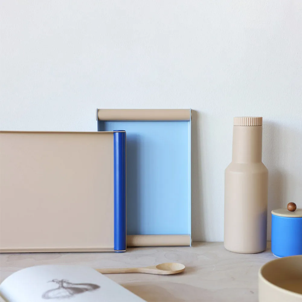 Bandeja de servir Ray large, Beige-blue Design Letters