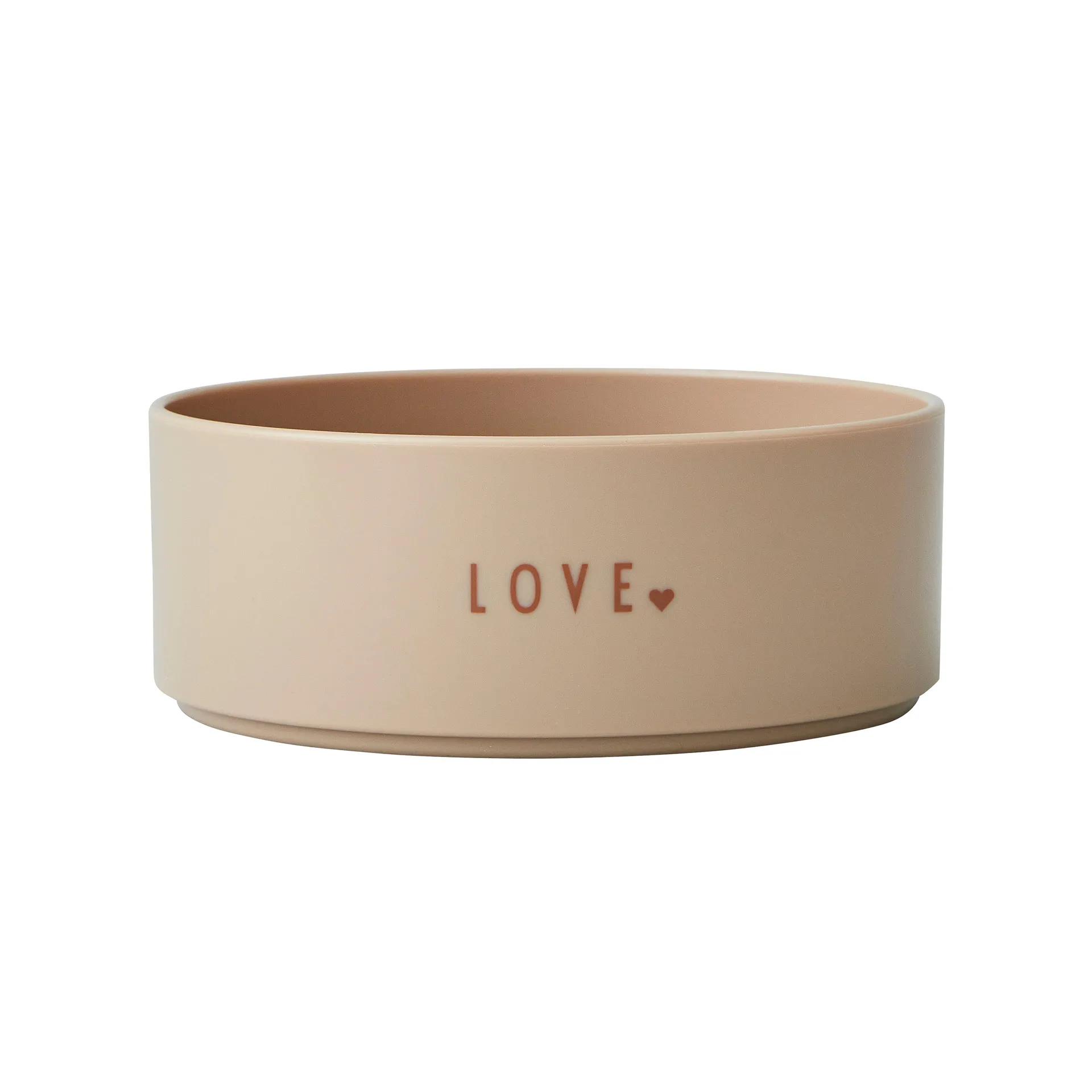 Bol favorito Design Letters mini, Love (beige) Design Letters