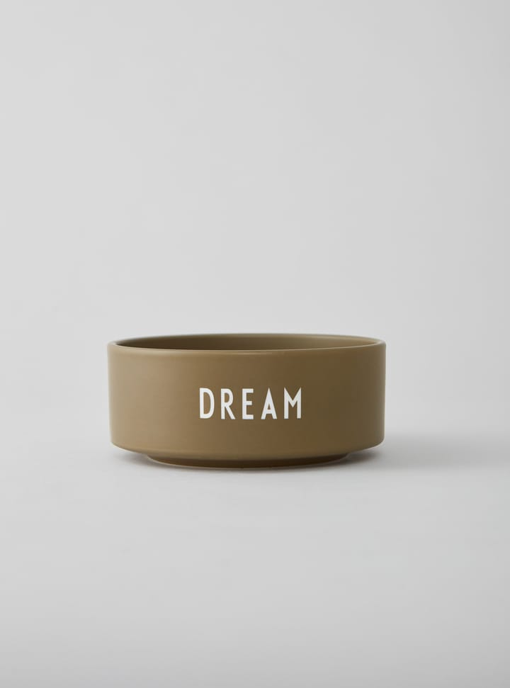 Bol snack Design Letters Ø12 cm, Dream-olive green Design Letters