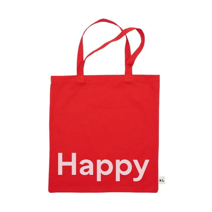Bolsa Tote de Design Letters - Happy-rojo - Design Letters