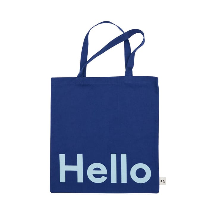 Bolsa Tote de Design Letters, Hello-azul oscuro Design Letters