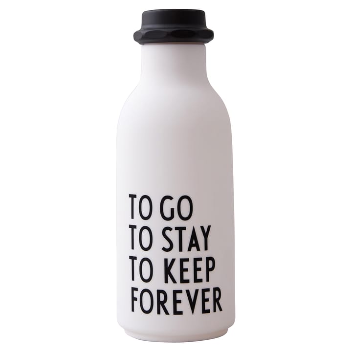 Botella para beber TO GO edición especial, blanco Design Letters