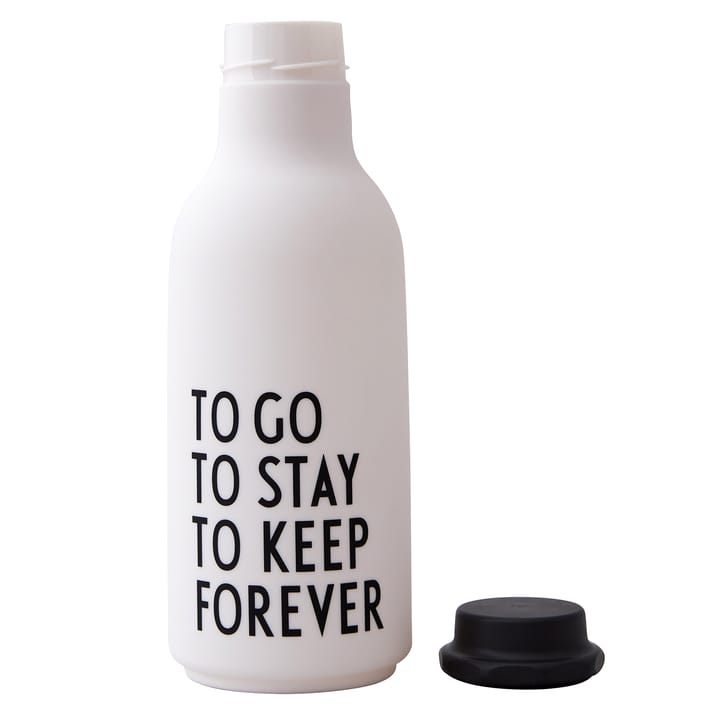 Botella para beber TO GO edición especial, blanco Design Letters