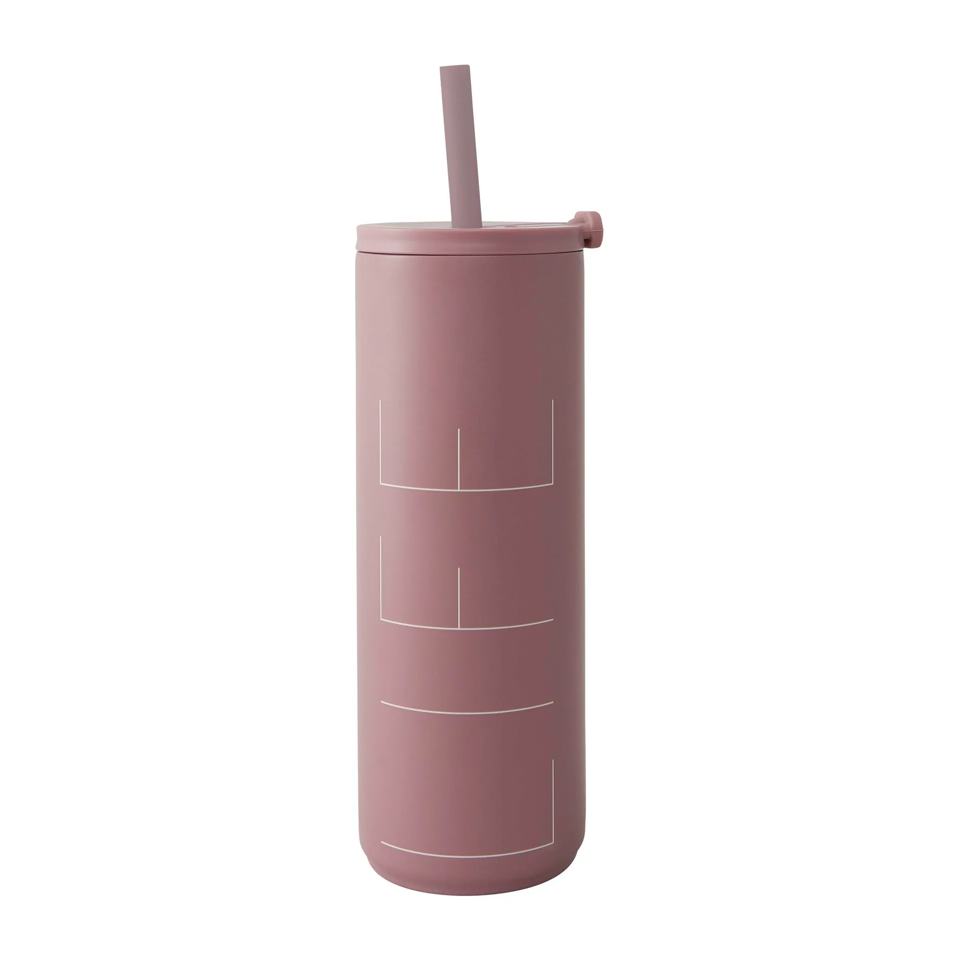 Botella termo con pajita Travel Life 50 cl, Ash rose Design Letters