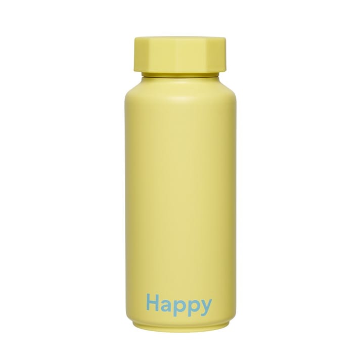 Botella termo Design Letters - Happy-amarillo - Design Letters