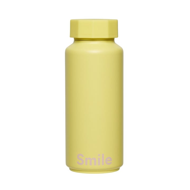 Botella termo Design Letters - Smile-amarillo - Design Letters