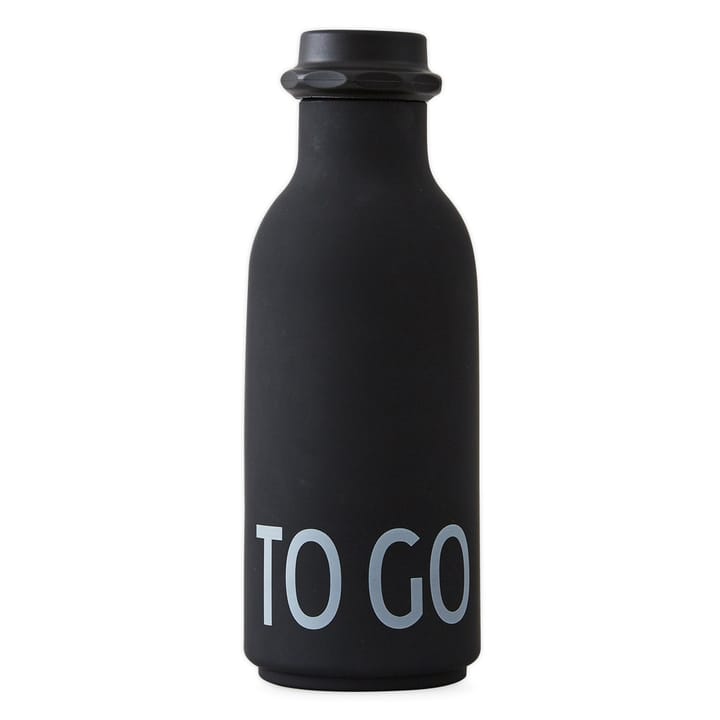 Botella TO GO Design Letters - Negro - Design Letters