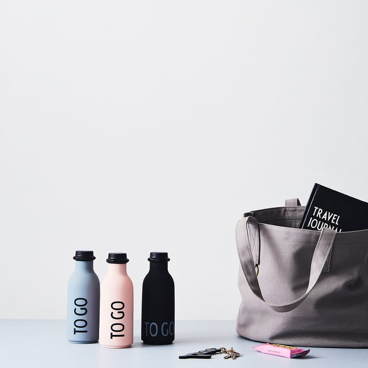 Botella TO GO Design Letters, Negro Design Letters