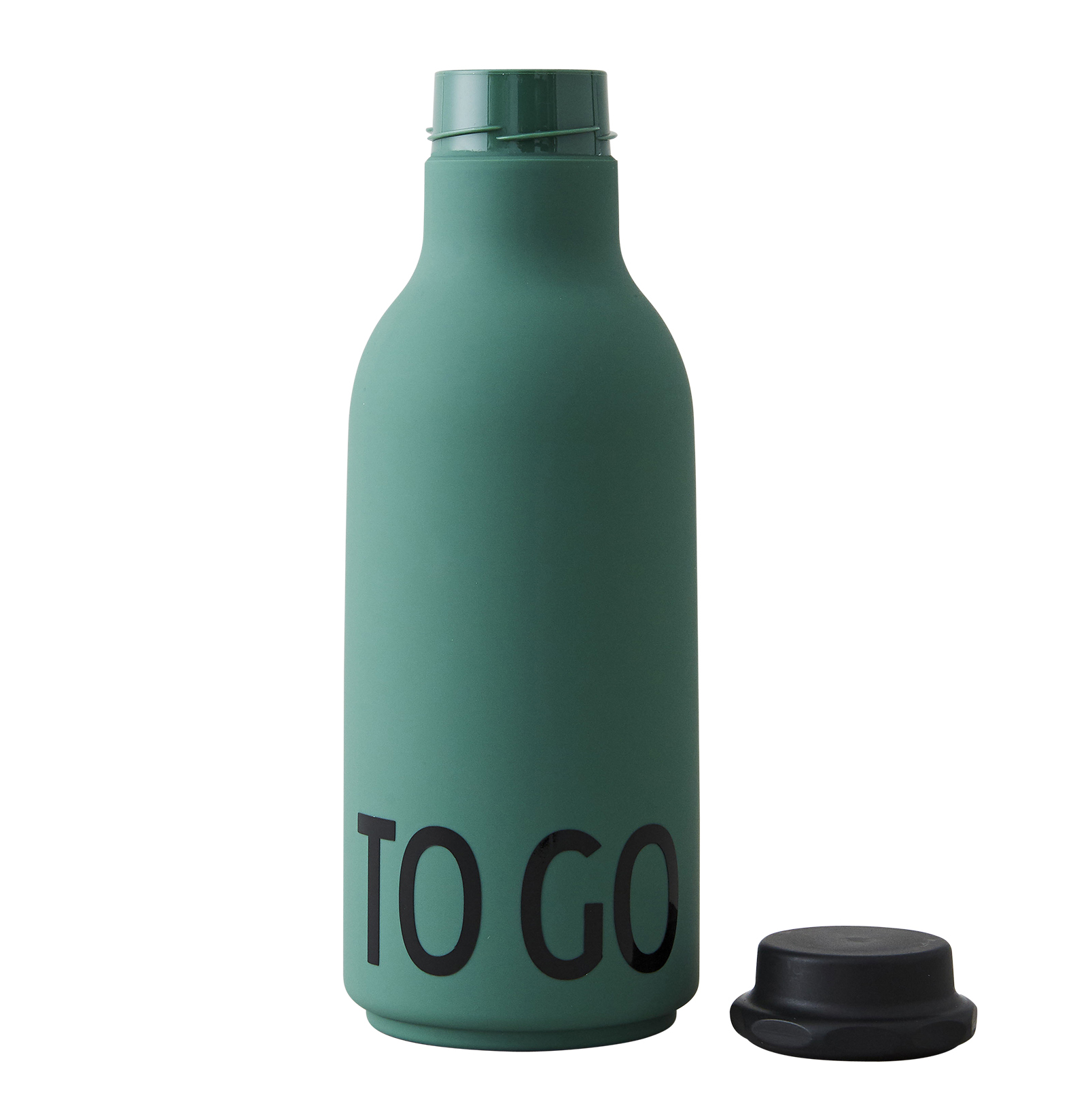 90 g. design letters TO GO Botella de Agua para niños - Libre de BPA y BPS diseño nórdico Use la Botella sobre la Marcha Verde Resistente a Fugas y caídas 330 ml 