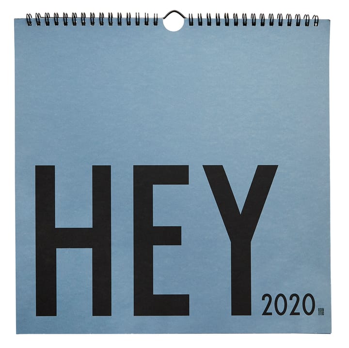 Calendario de pared 2020 Design Letters, azul Design Letters