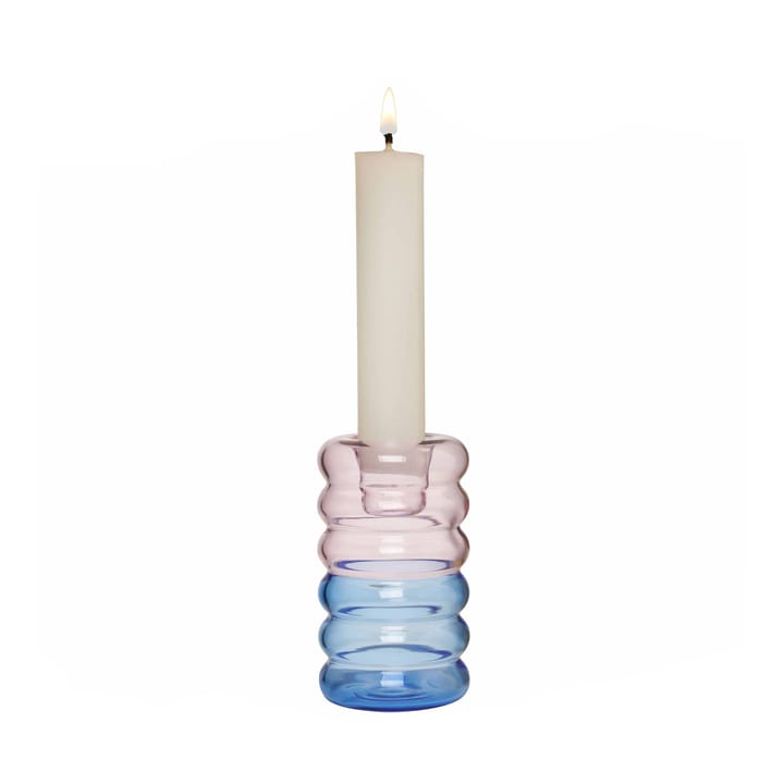 Candelabro Hoop Ø3,5x9 cm, Pink-blue Design Letters