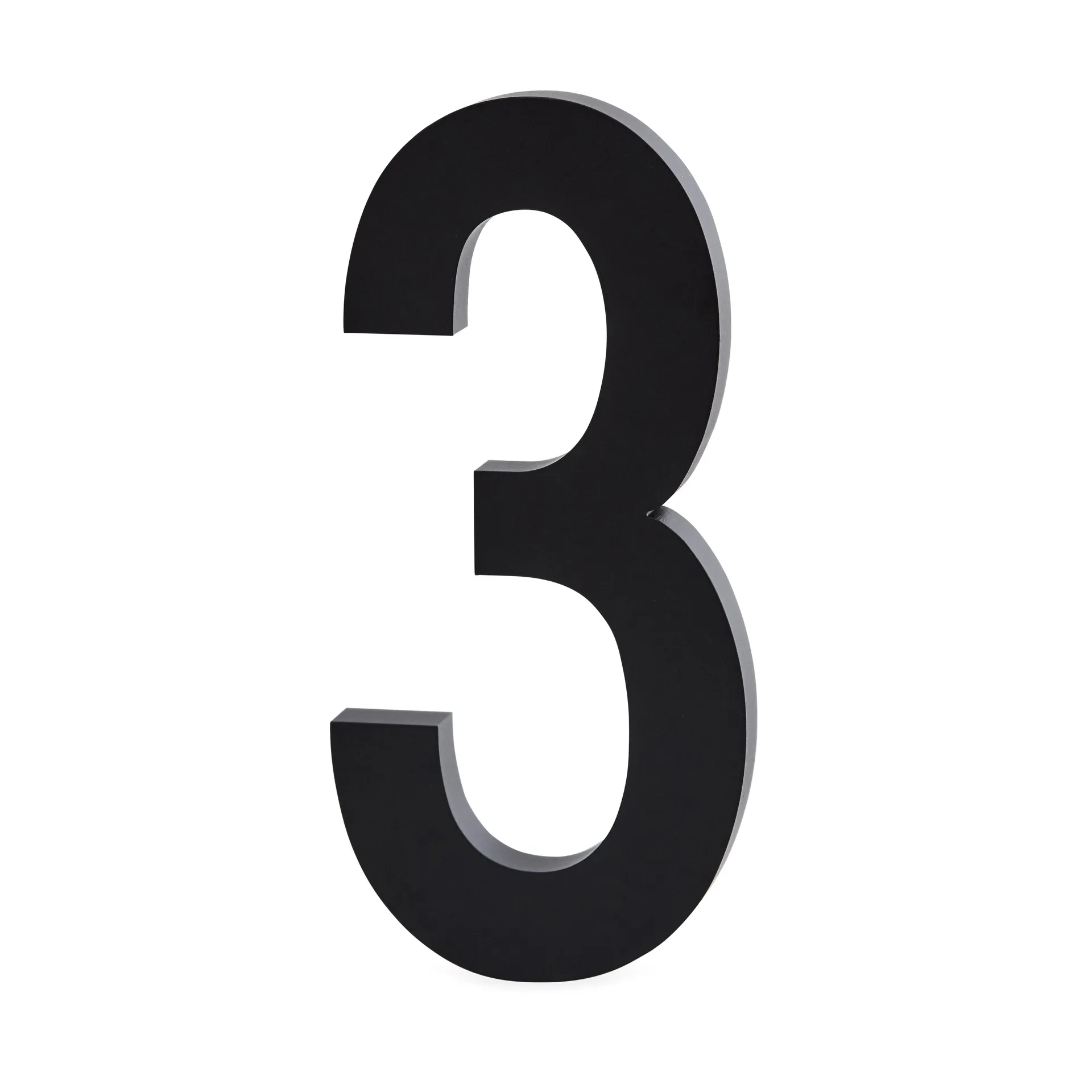 Cifra Design Letters aluminio 100 mm, 3 Design Letters