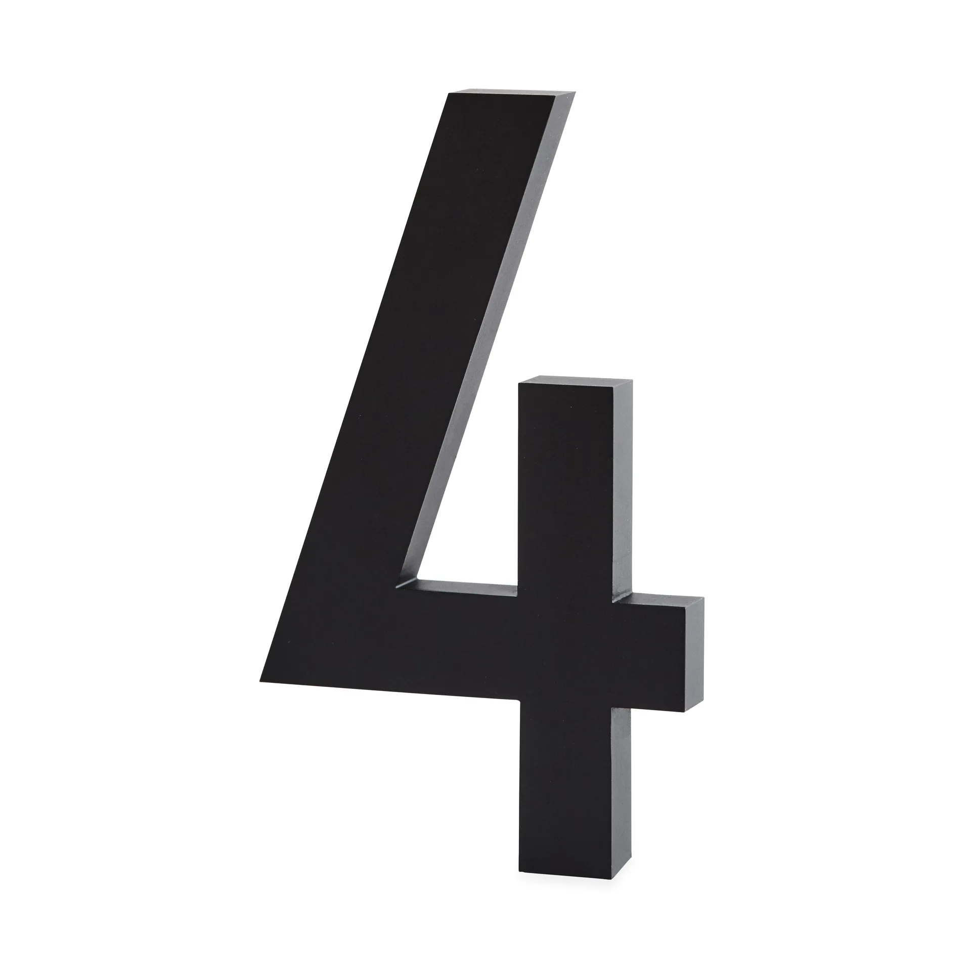 Cifra Design Letters aluminio 100 mm, 4 Design Letters