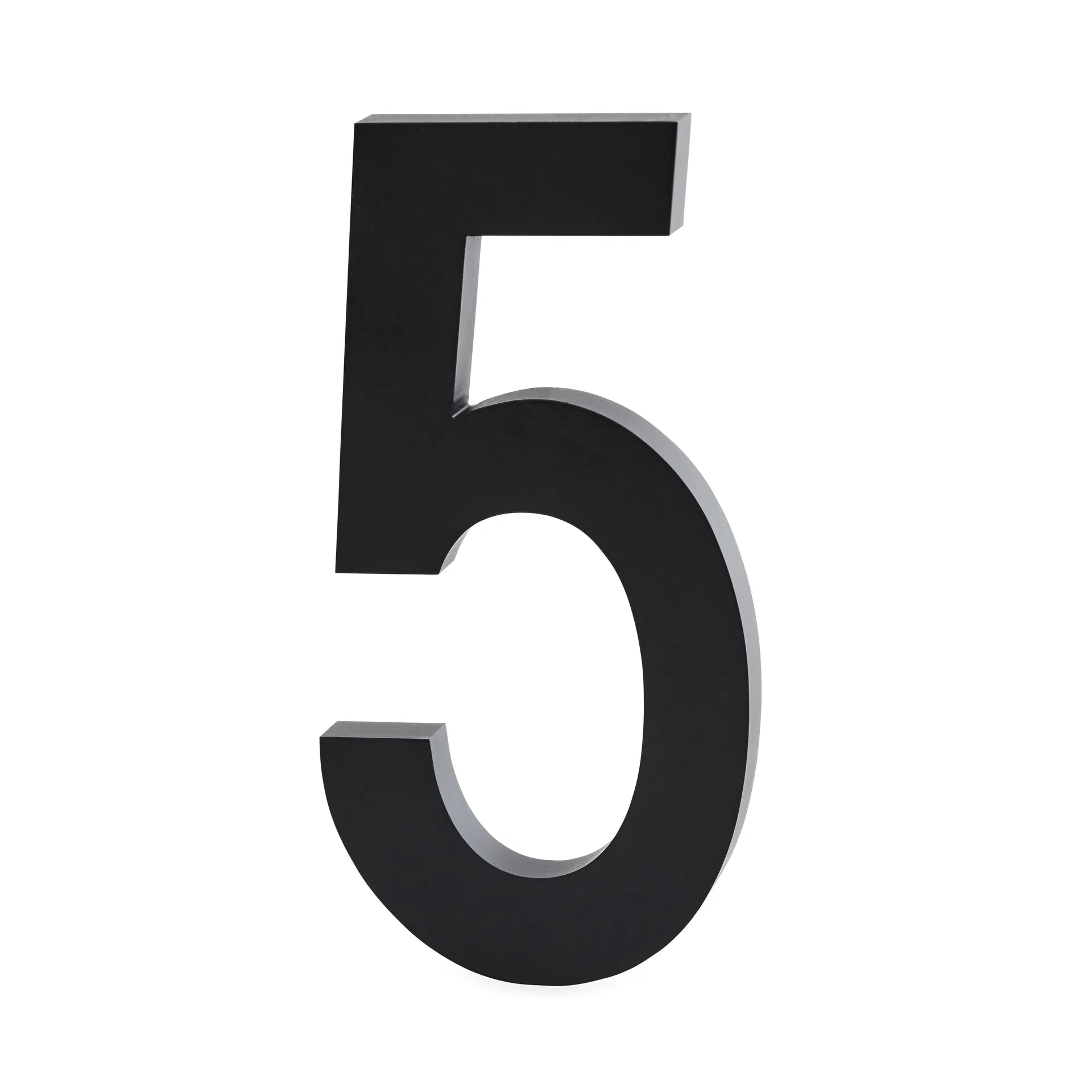 Cifra Design Letters aluminio 100 mm, 5 Design Letters