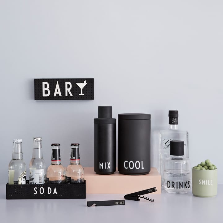 Coctelera Design Letters negro, 23 cm Design Letters