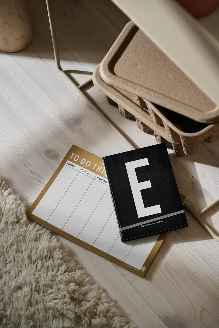 Cuaderno de notas Design Letters, E Design Letters