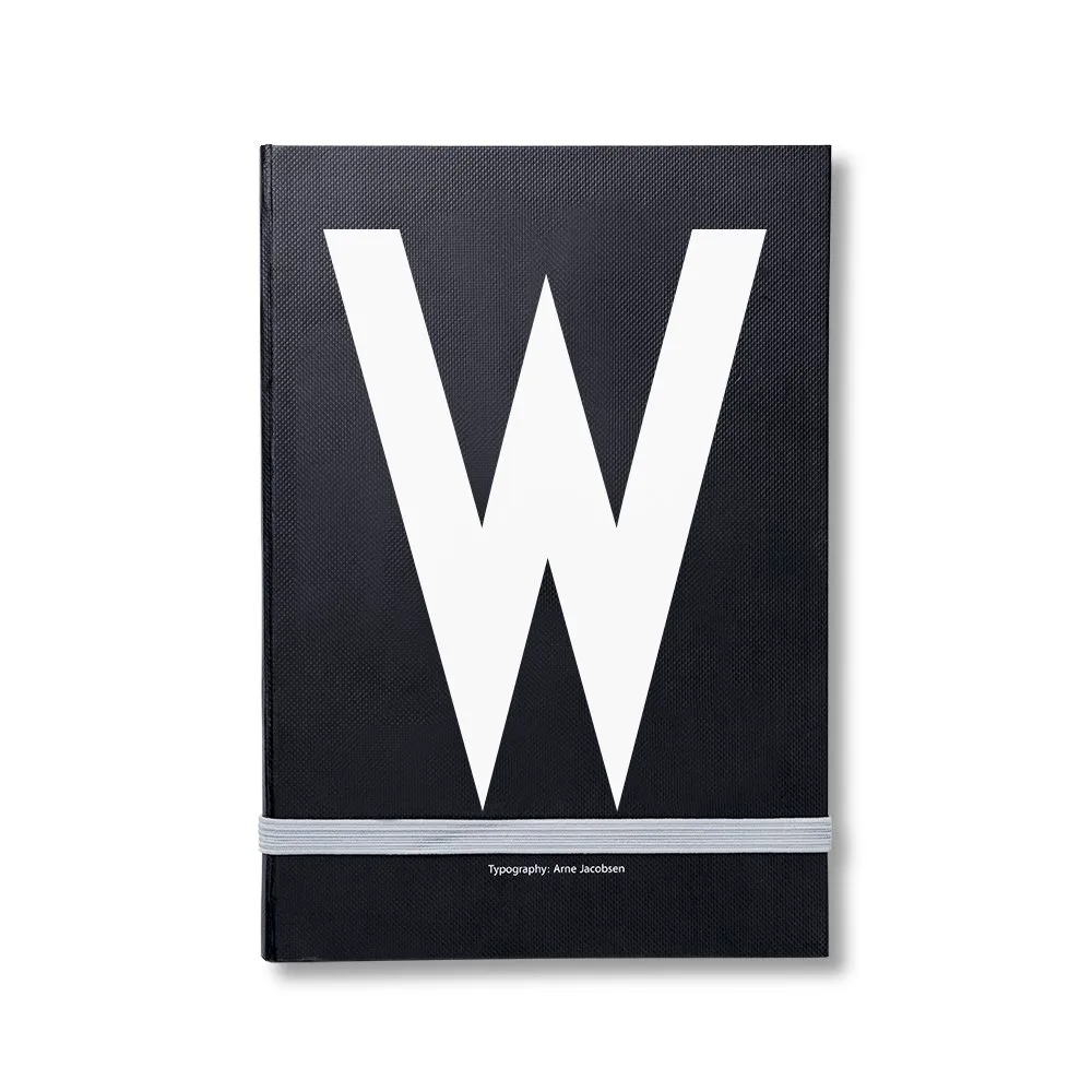 Cuaderno de notas Design Letters, W Design Letters