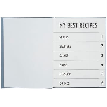 Cuaderno foodie Design Letters - gris - Design Letters