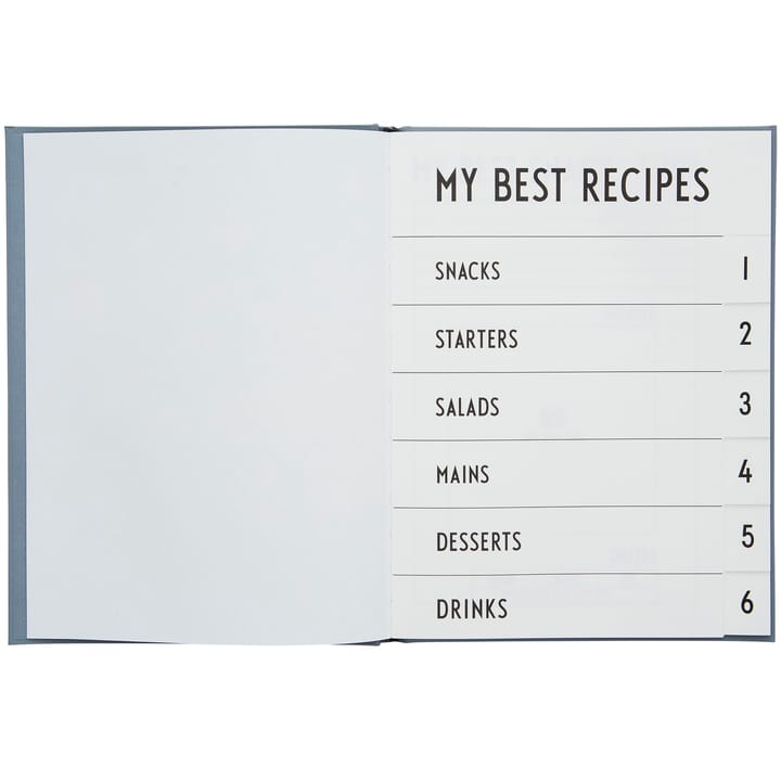 Cuaderno foodie Design Letters - gris - Design Letters